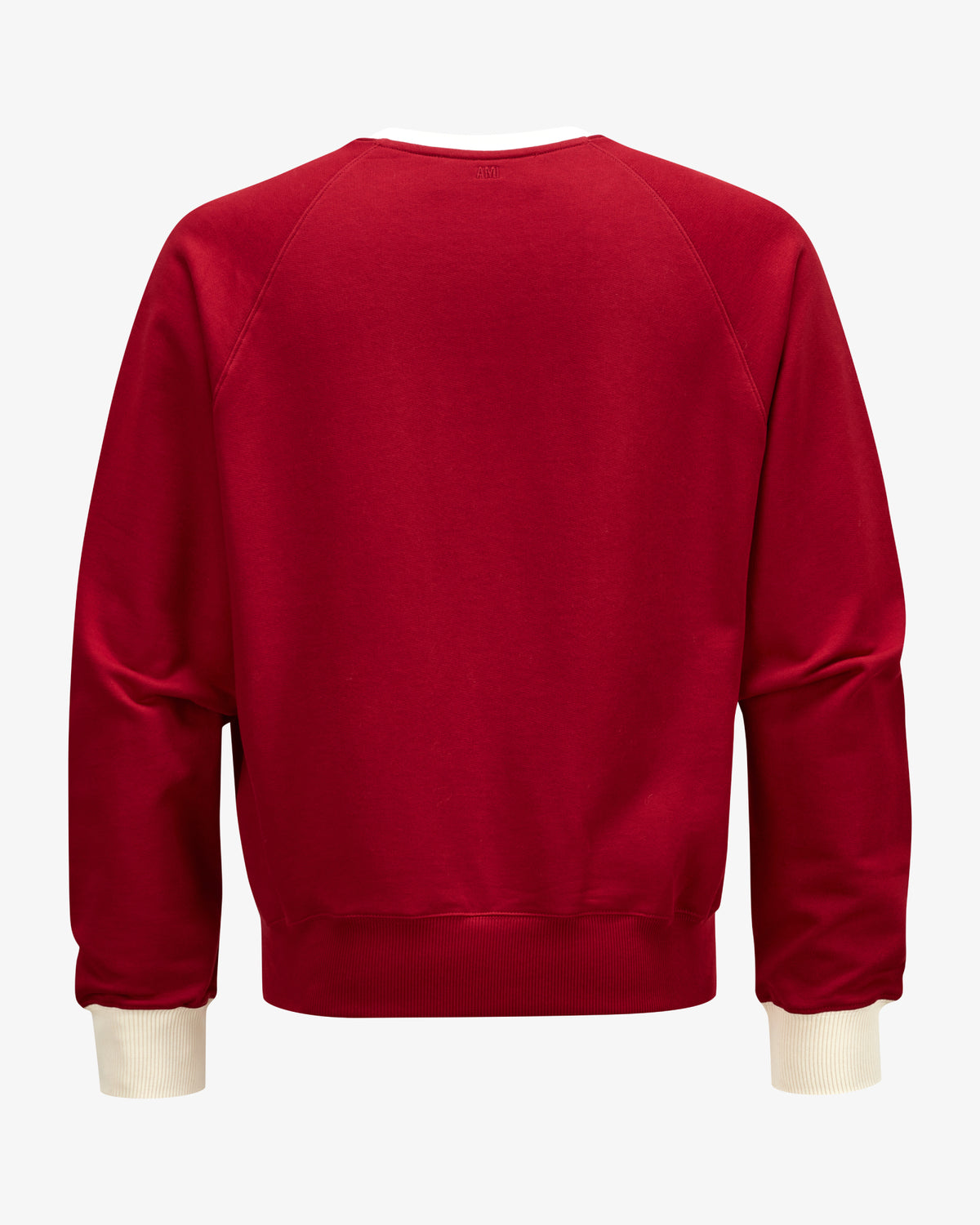 Bicolor Sweatshirt With Off White Ami De Coeur Embroidery
