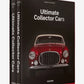 Book titled 'Ultimate Collector Cars' with a red car illustration on a black cover against a red background.