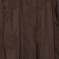 Flower Midi Dress Dark Brown