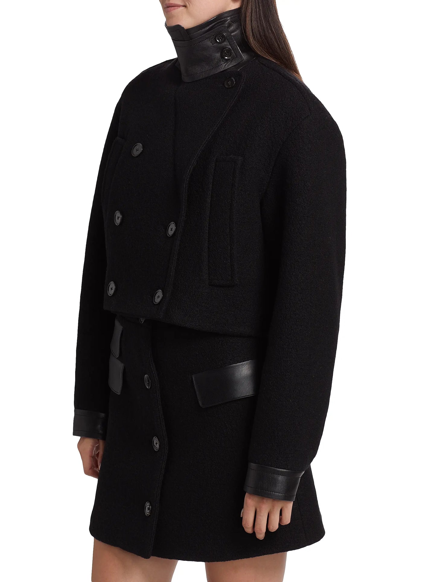 Reyes Jacket in Boiled Wool Jersey