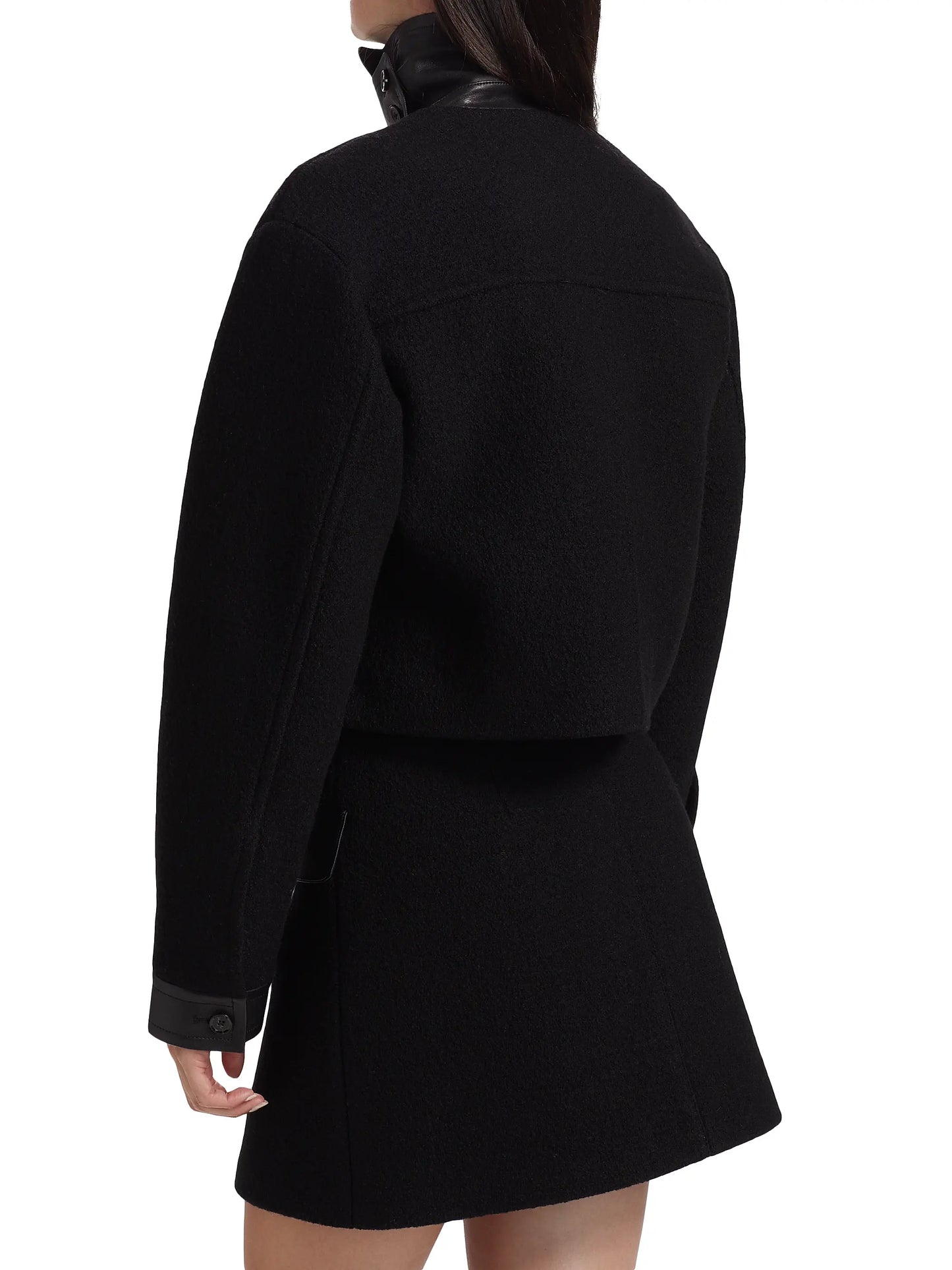 Reyes Jacket in Boiled Wool Jersey