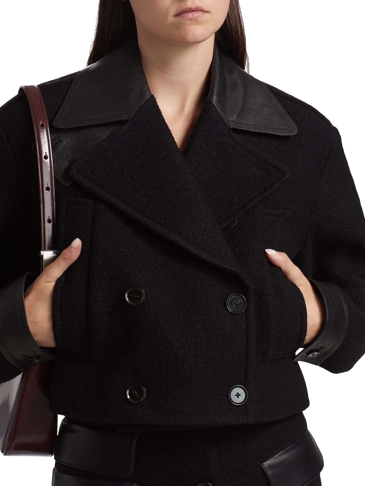 Reyes Jacket in Boiled Wool Jersey