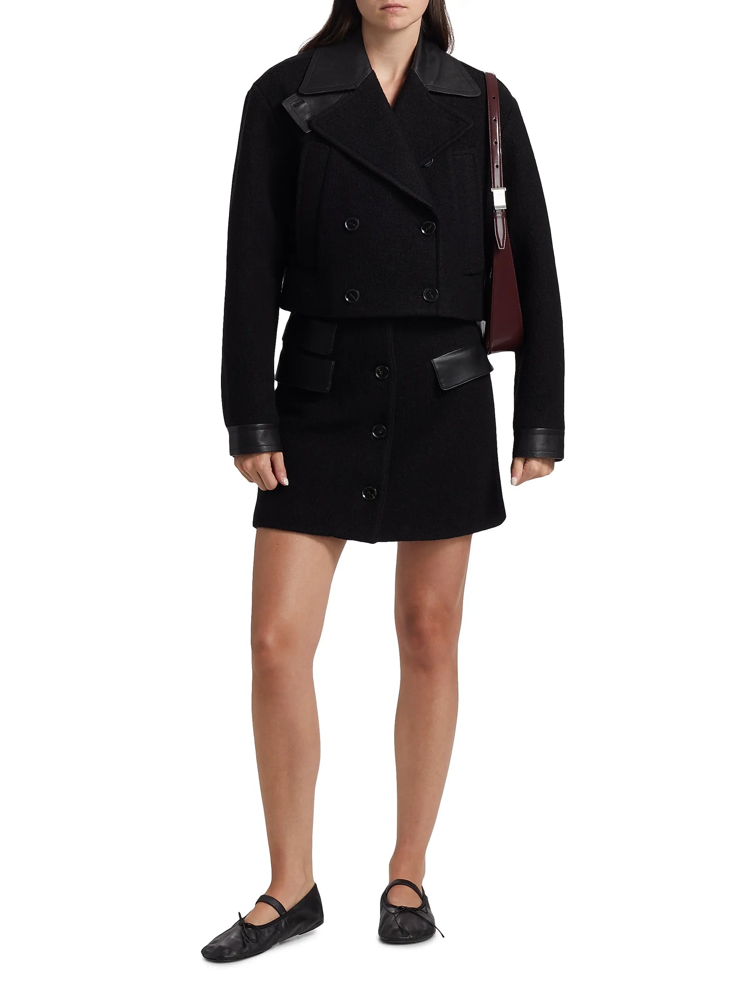Reyes Jacket in Boiled Wool Jersey