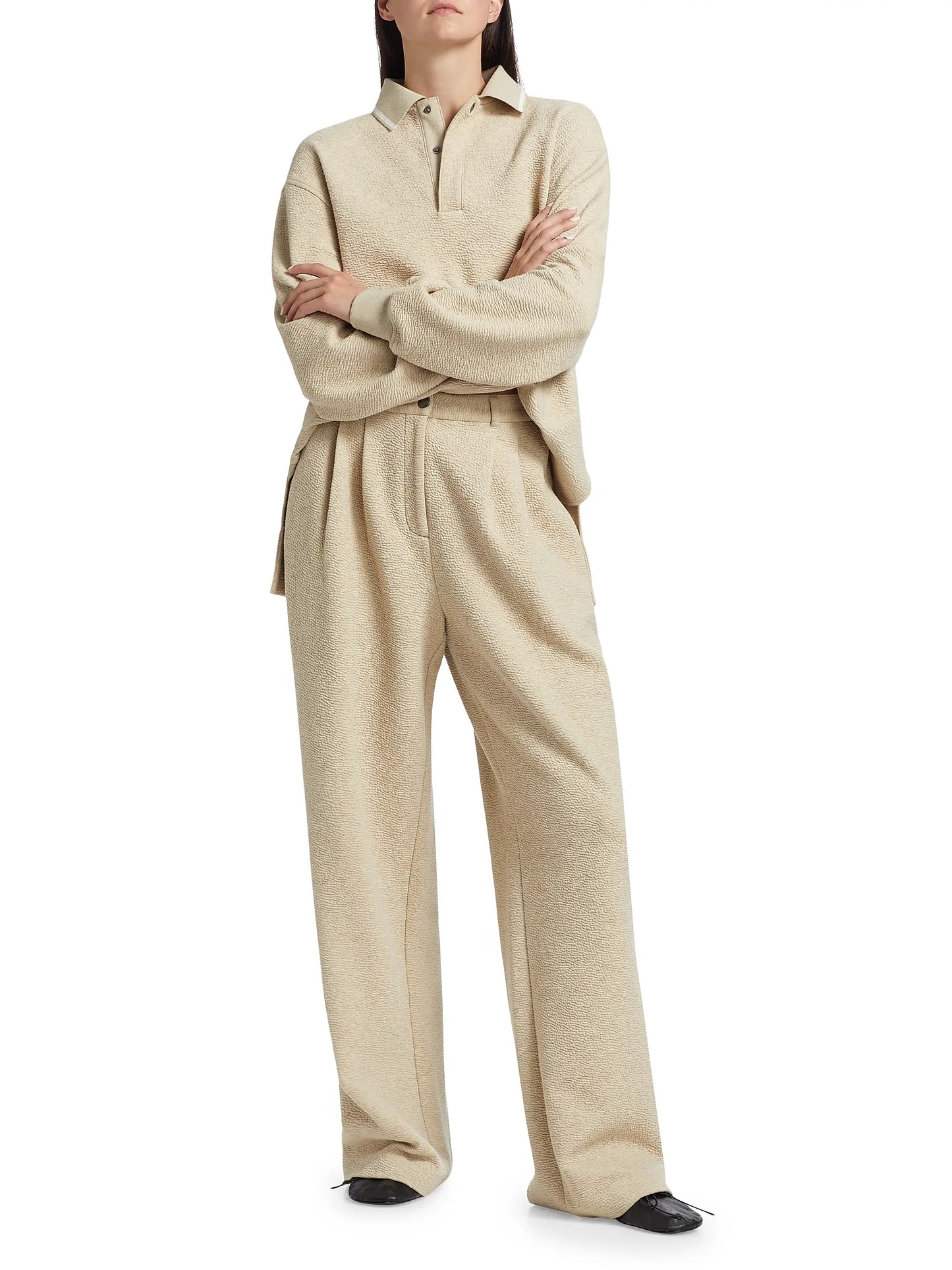 Tristan Knit Pant in Cloque