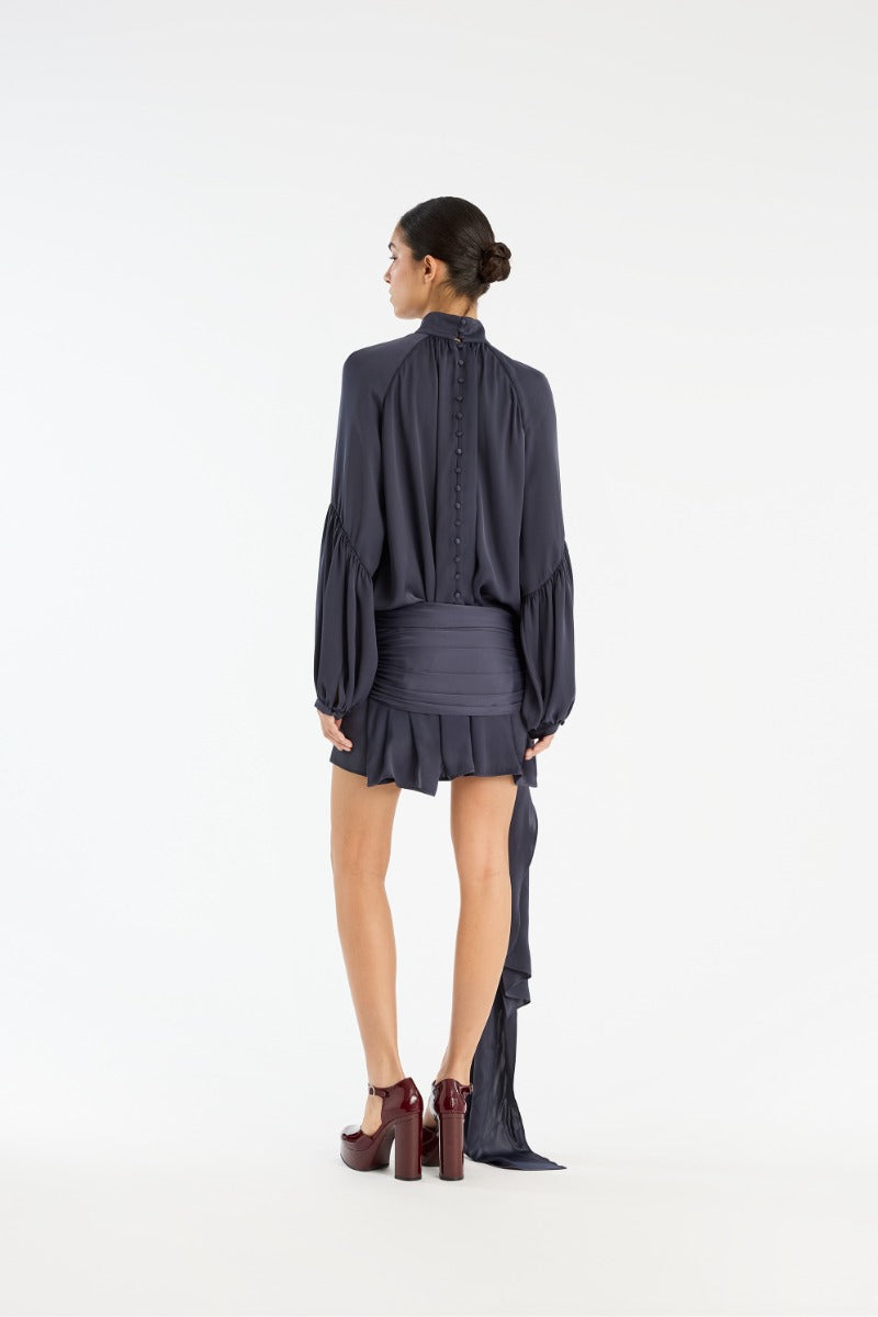 Satin Strap Tie Dress