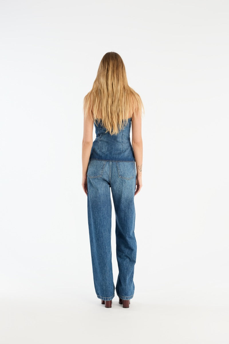 Wide Leg 5 Pocket Jeans