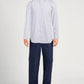 Shirt With Mouliné Stripe Effect Milano Collar