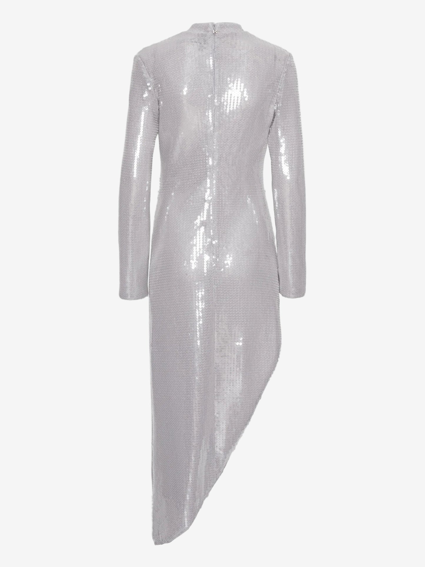 Sequin-Embellished Slit Dress