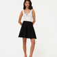 Firm Knit Mini Skirt Black