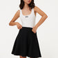 Firm Knit Mini Skirt Black
