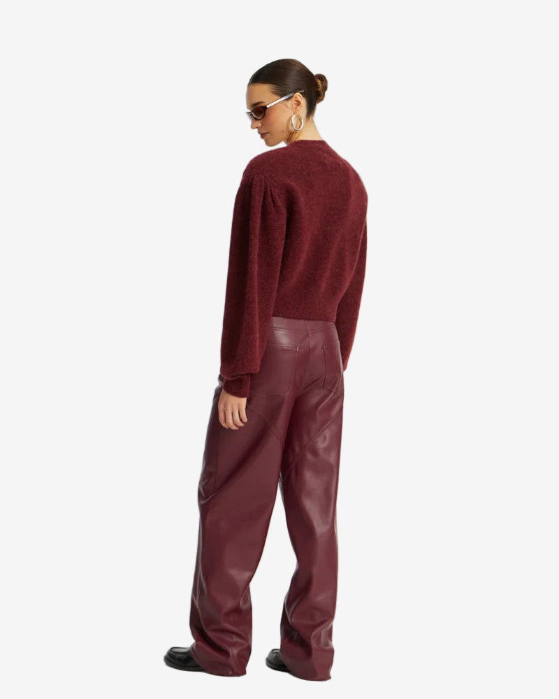 Mid Waisted Piping Pants