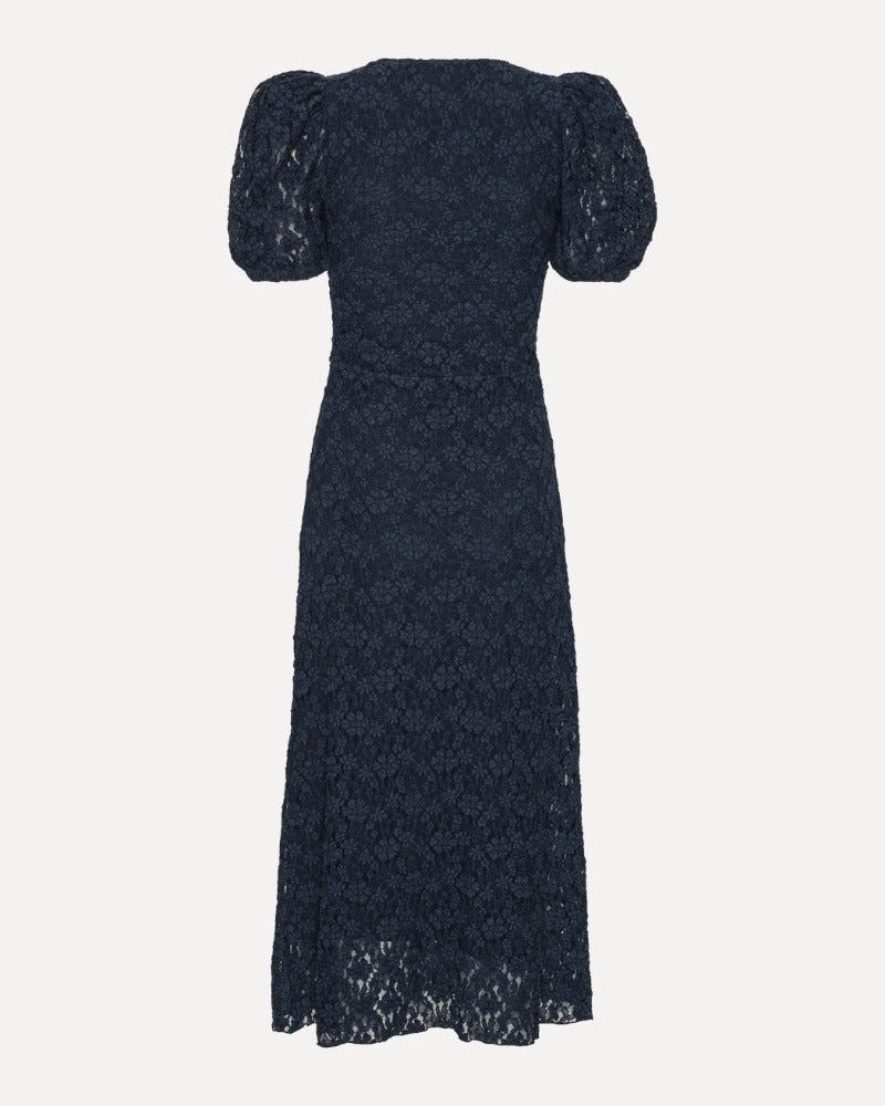 Lace Puff Sleeve Dress