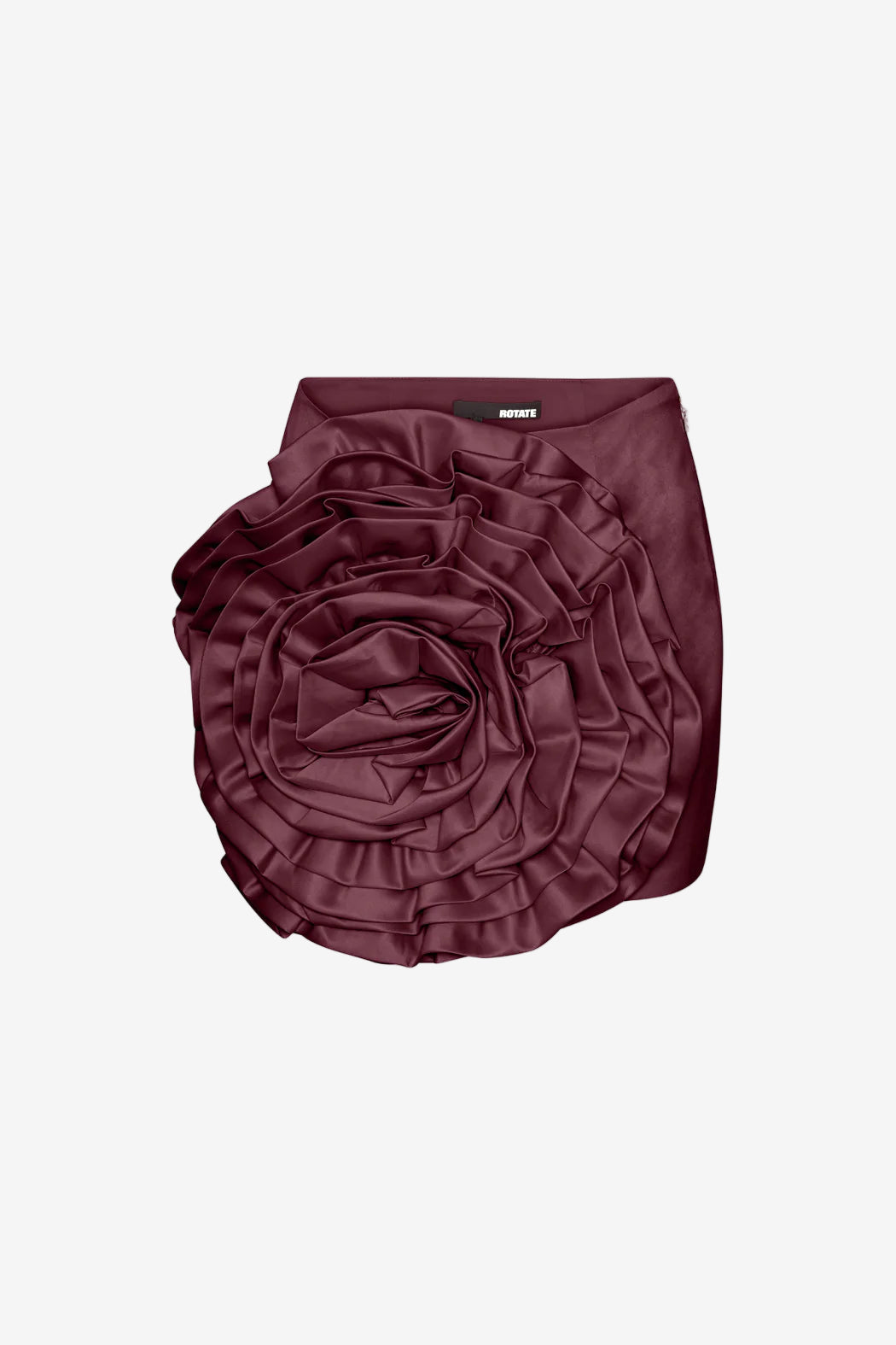 Satin Big Flower Skirt