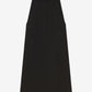 Black sleeveless dress on a white background