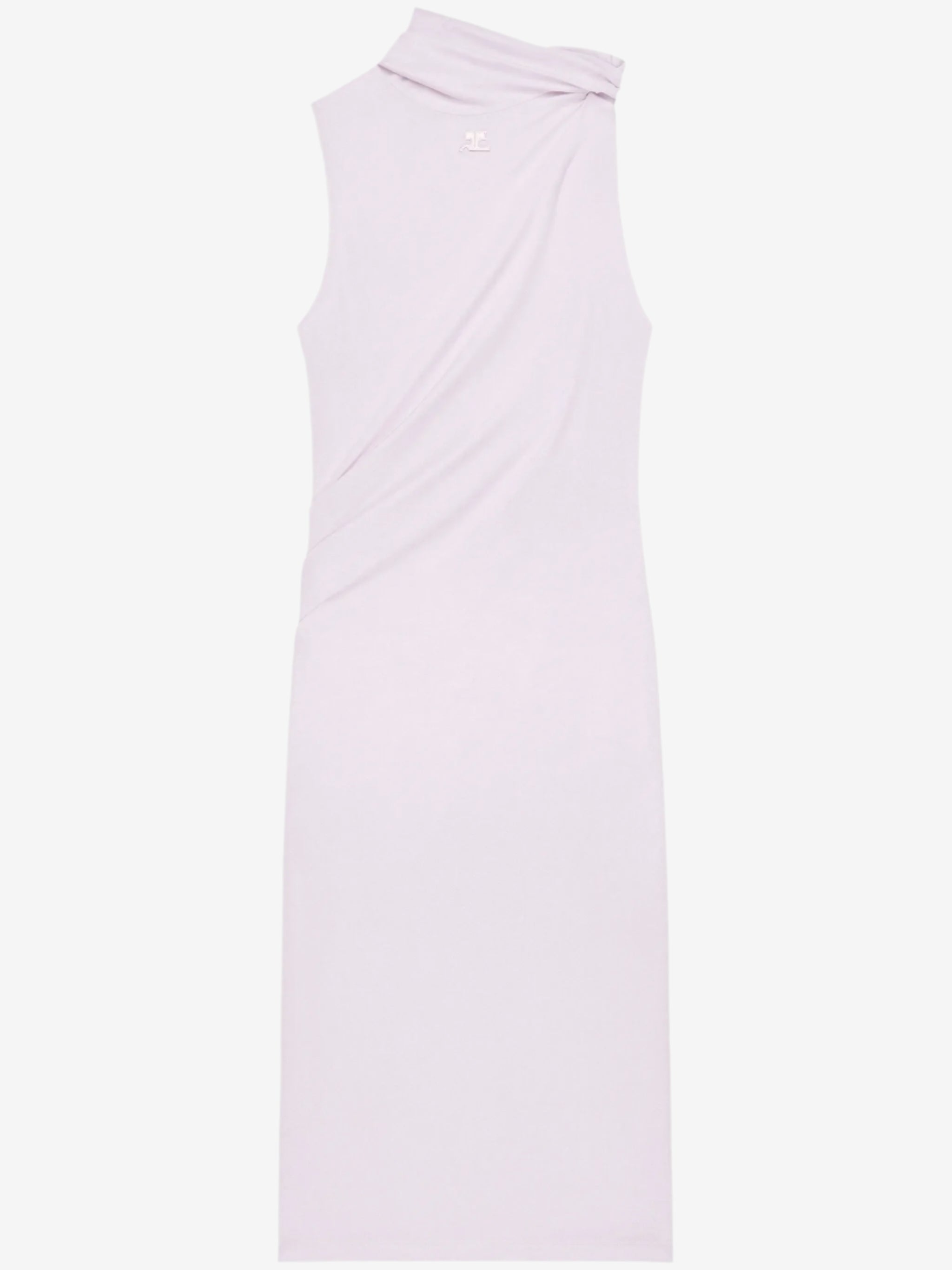 Light purple sleeveless dress on a white background