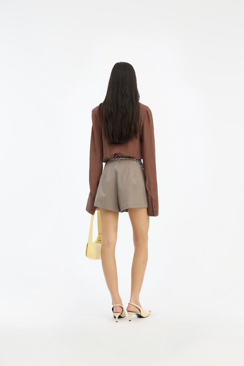 Elegant High-Waisted Shorts