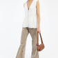 High-waisted flared jeans