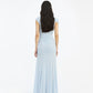 Maxi Asymmetric Dress Light Blue