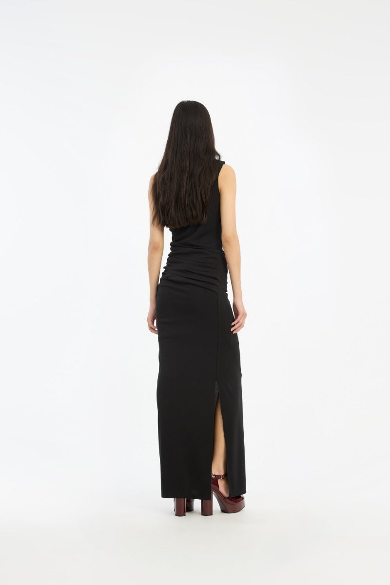 Draped One Shoulder Dress
