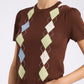 Light Cotton Argyle T-shirt