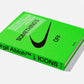 Green book titled 'Icons' by Virgil Abloh on a white background