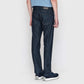 Pants  In Washed Denim Cotton And Silk