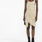 Ruched sleeveless mini dress