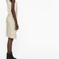 Ruched sleeveless mini dress