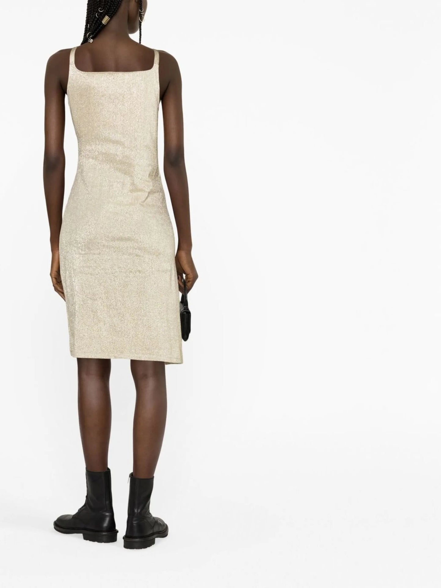 Ruched sleeveless mini dress