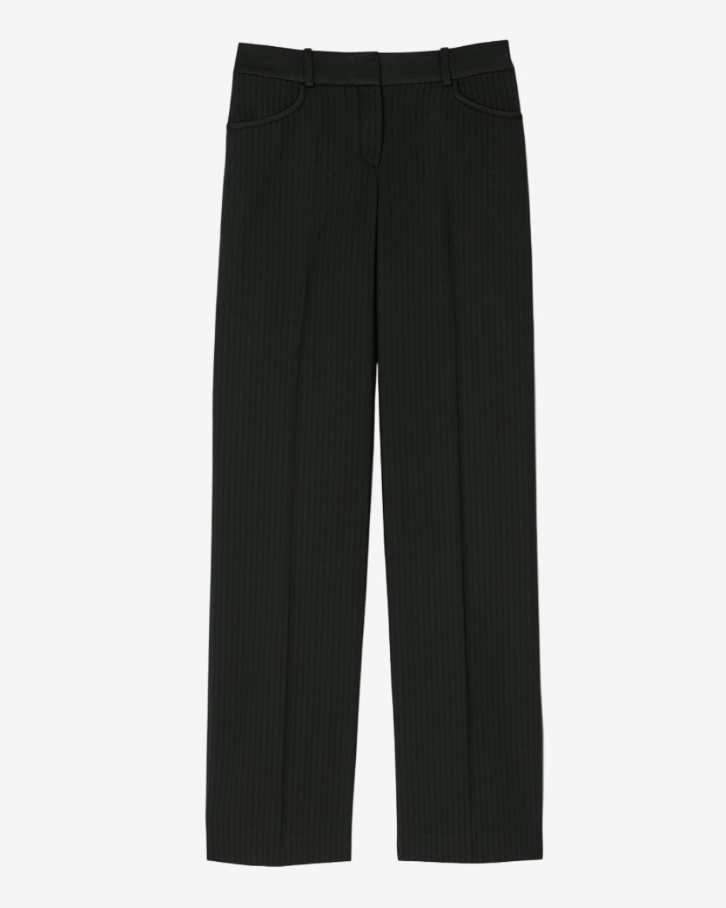 Black pants on a white background