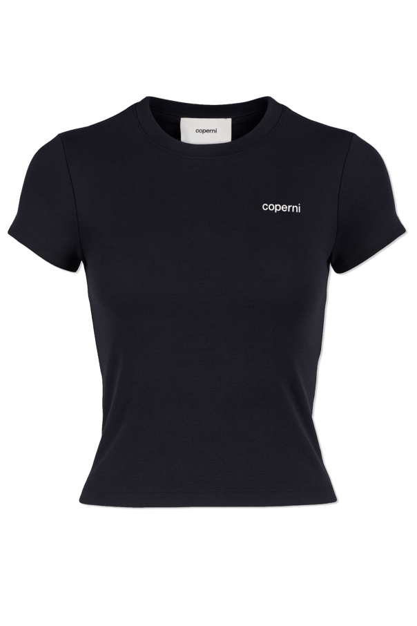 Black t-shirt with 'copeni' logo on a white background