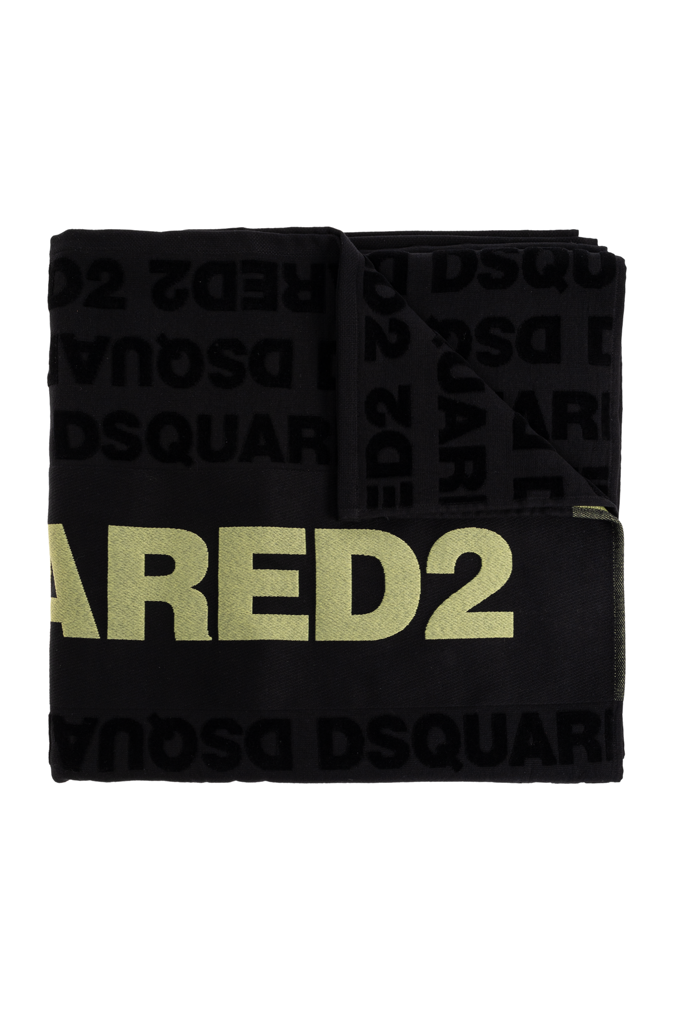 Dsquared2 logo on a black background