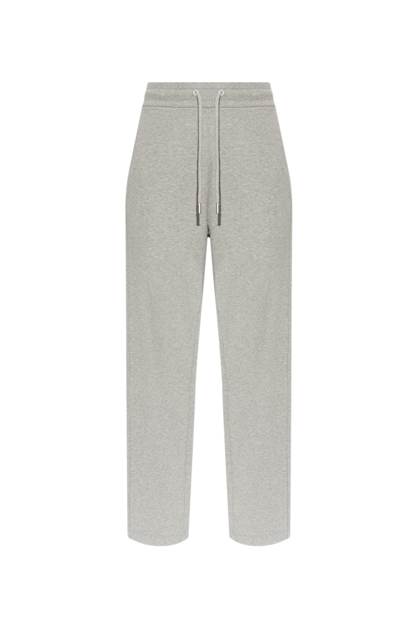 Light gray heather jogger sweatpants with a drawstring waist, shown flat against a solid white background.