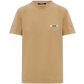 dark beige t-shirt with a small logo on a white background JACQUEMUS