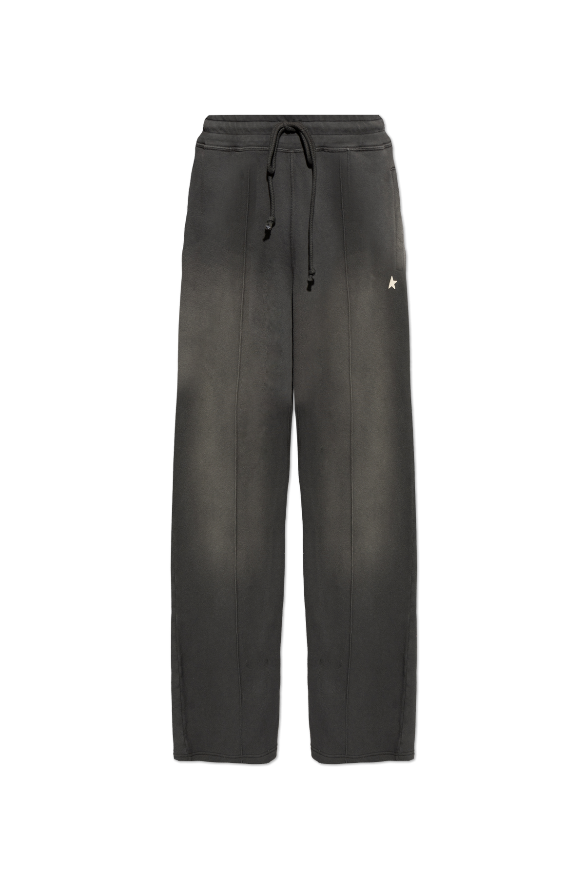 Star Wide Jogging Pants Back Zipped Pocket
