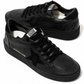 Men’s Ball Star in black nappa with suede star and nappa heel tab
