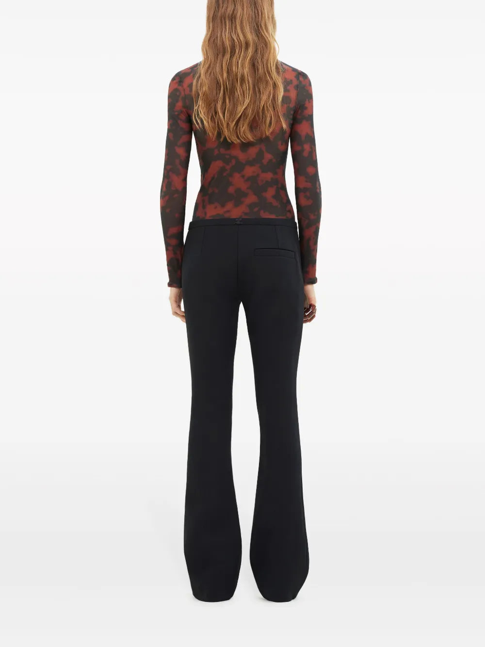 Top with a stand-up collar