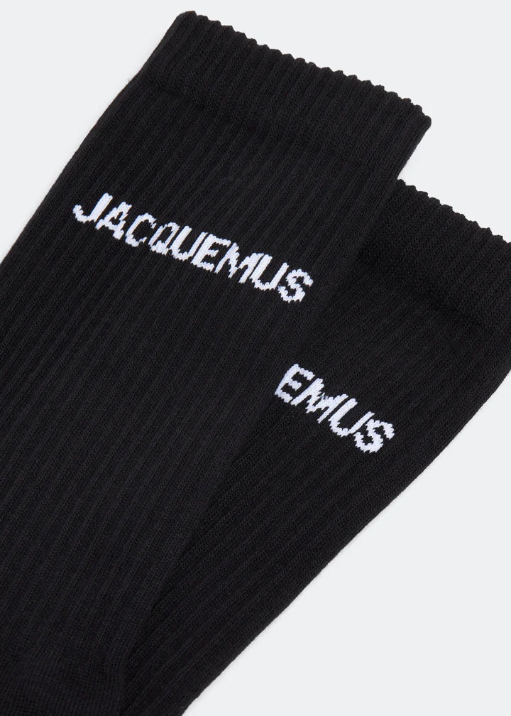 Ribbed crew socks