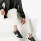 Super-Star Black White Leather