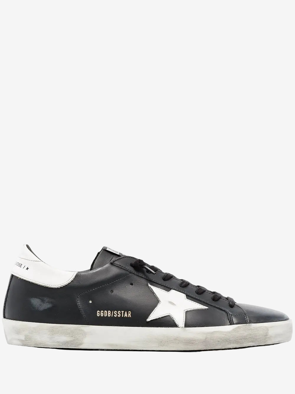 Super-Star Black White Leather