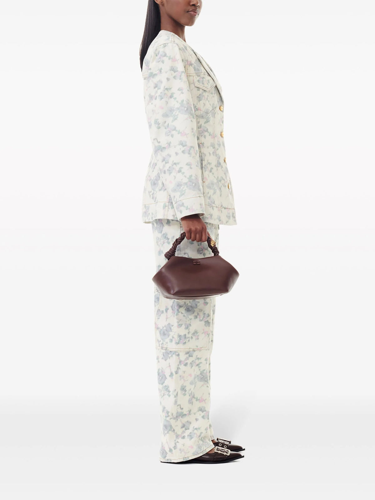 Brown Small GANNI Bou Bag