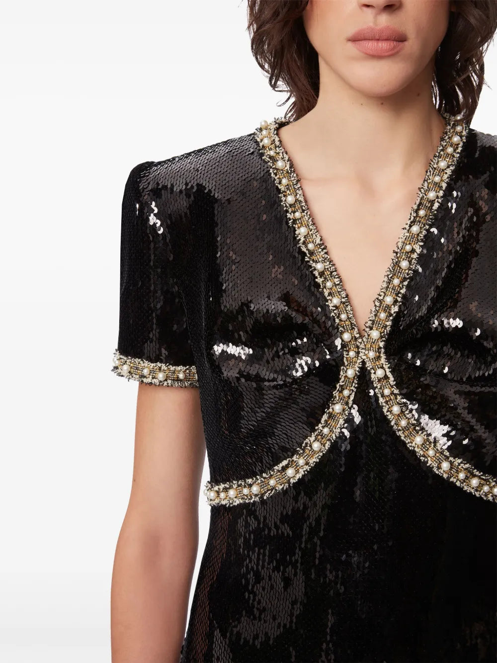 Nina Ricci sequin-design Mini Dress