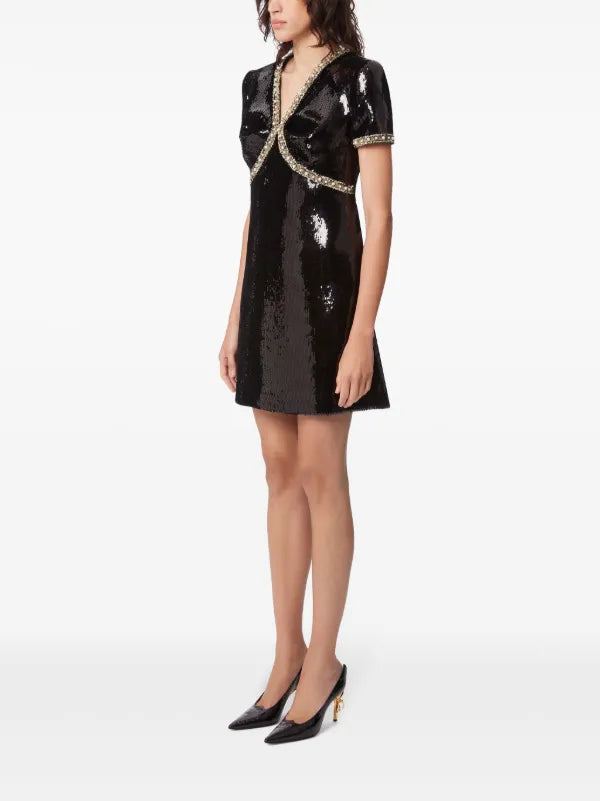 Nina Ricci sequin-design Mini Dress