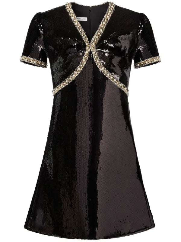 Nina Ricci sequin-design Mini Dress