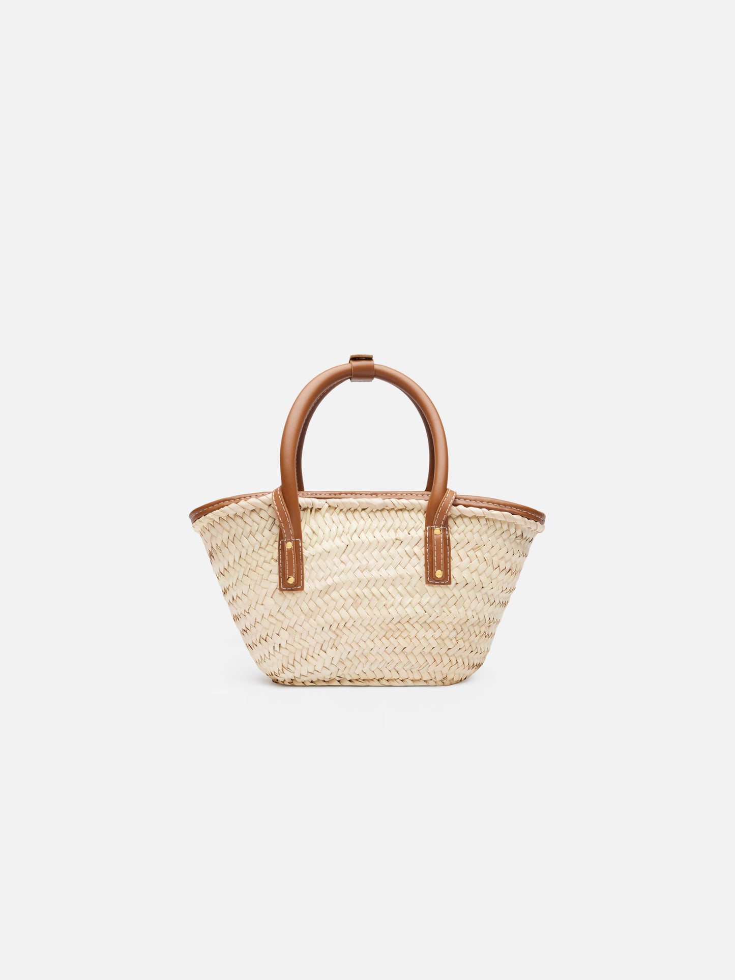Le petit panier Soli brown raffia bag