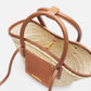 Le petit panier Soli brown raffia bag
