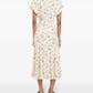 Rabanne Floral-print ruched midi dress