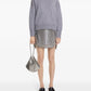 Stud-embellished mini skirt