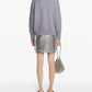 Stud-embellished mini skirt