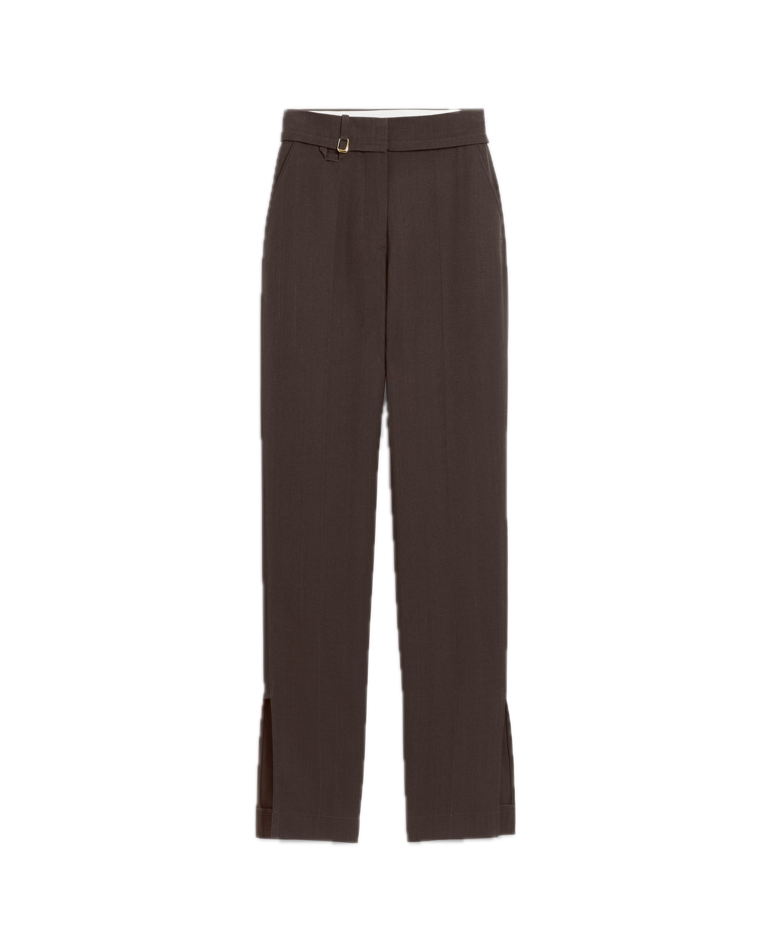 Brown pants on a white background